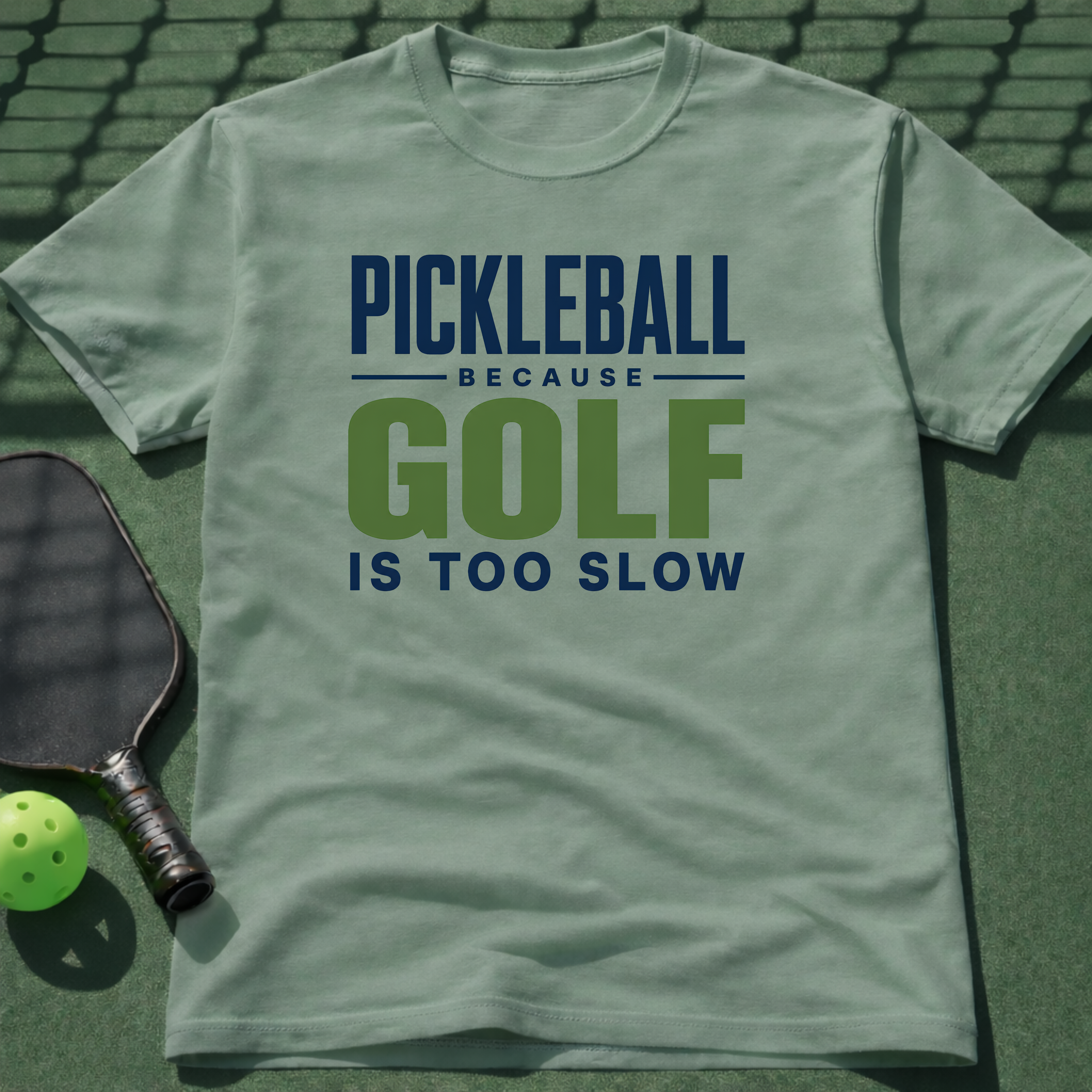 Pickleball Because Golf Is Too Slow T-Shirt