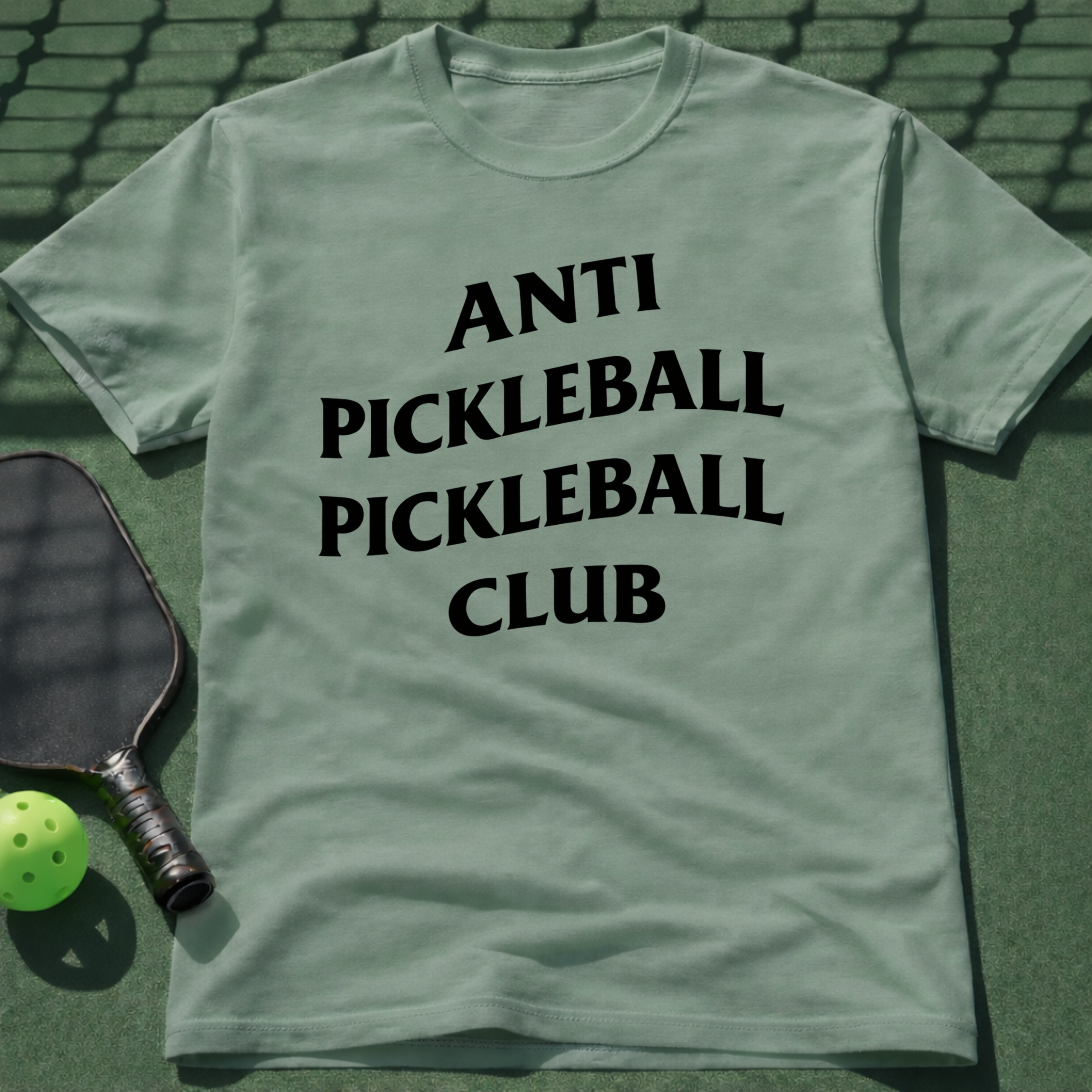 Anti Pickleball Pickleball Club T-Shirt