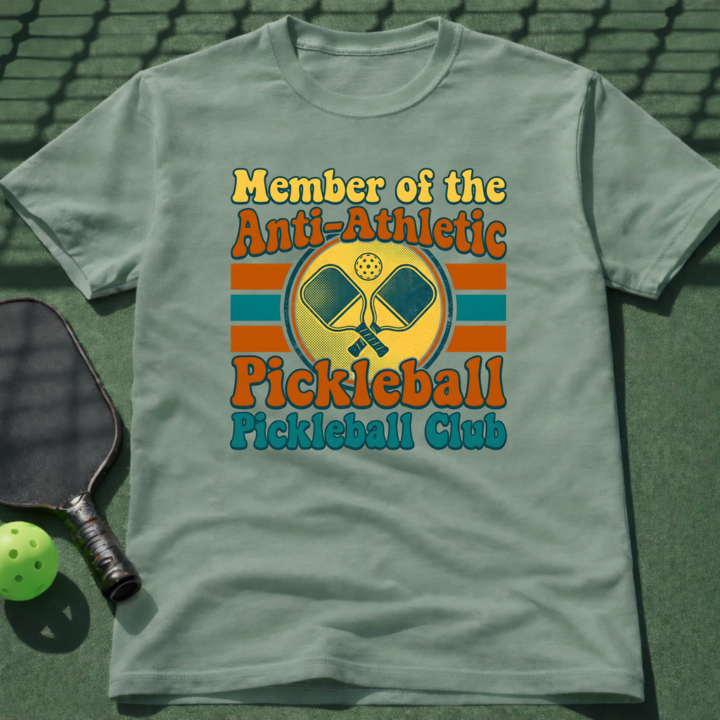 Member Of The Anti-Atheltic Pickleball Pickleball Club T-Shirt