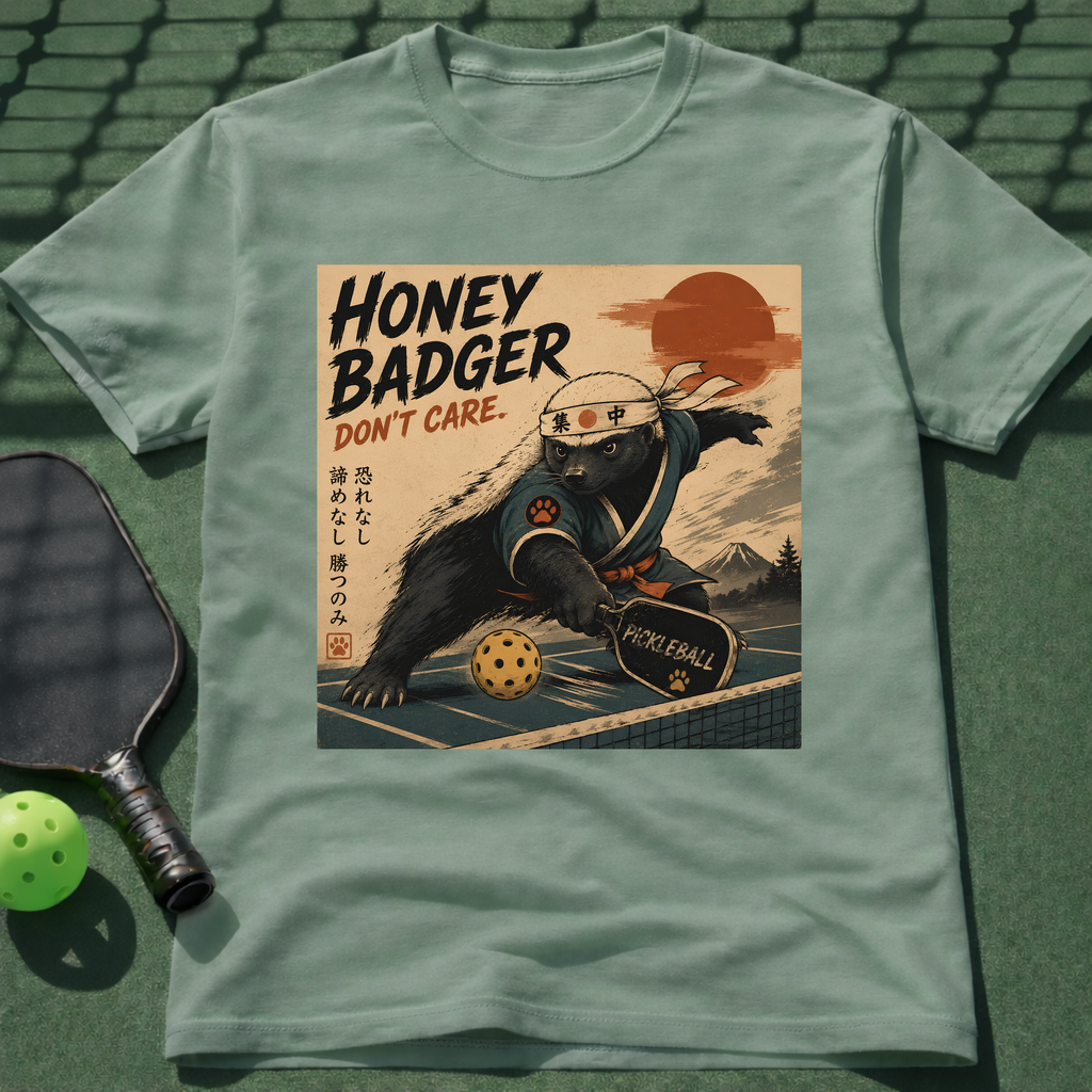 Vintage Japanese Honey Badger Pickleball T-Shirt