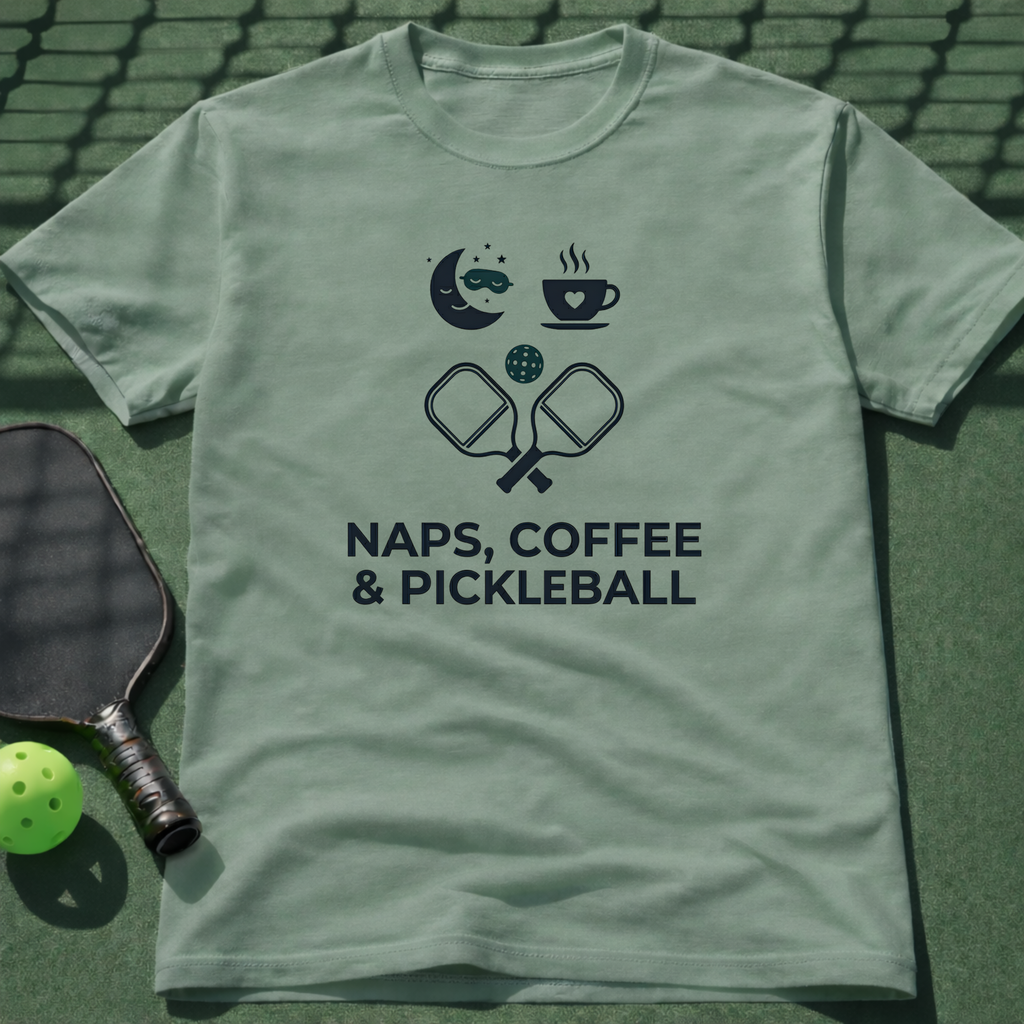 Naps, Coffee & Pickleball T-Shirt