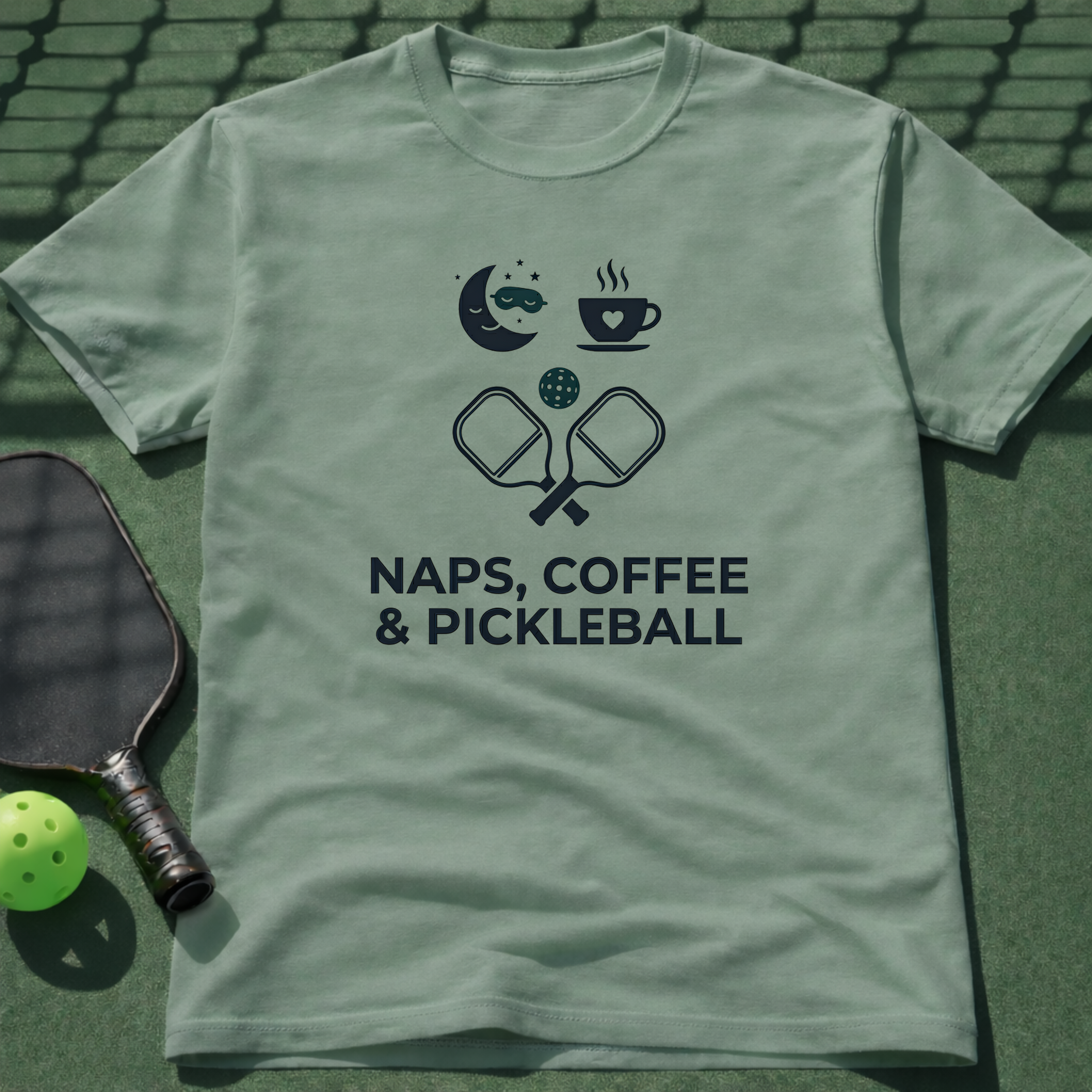 Naps, Coffee & Pickleball T-Shirt