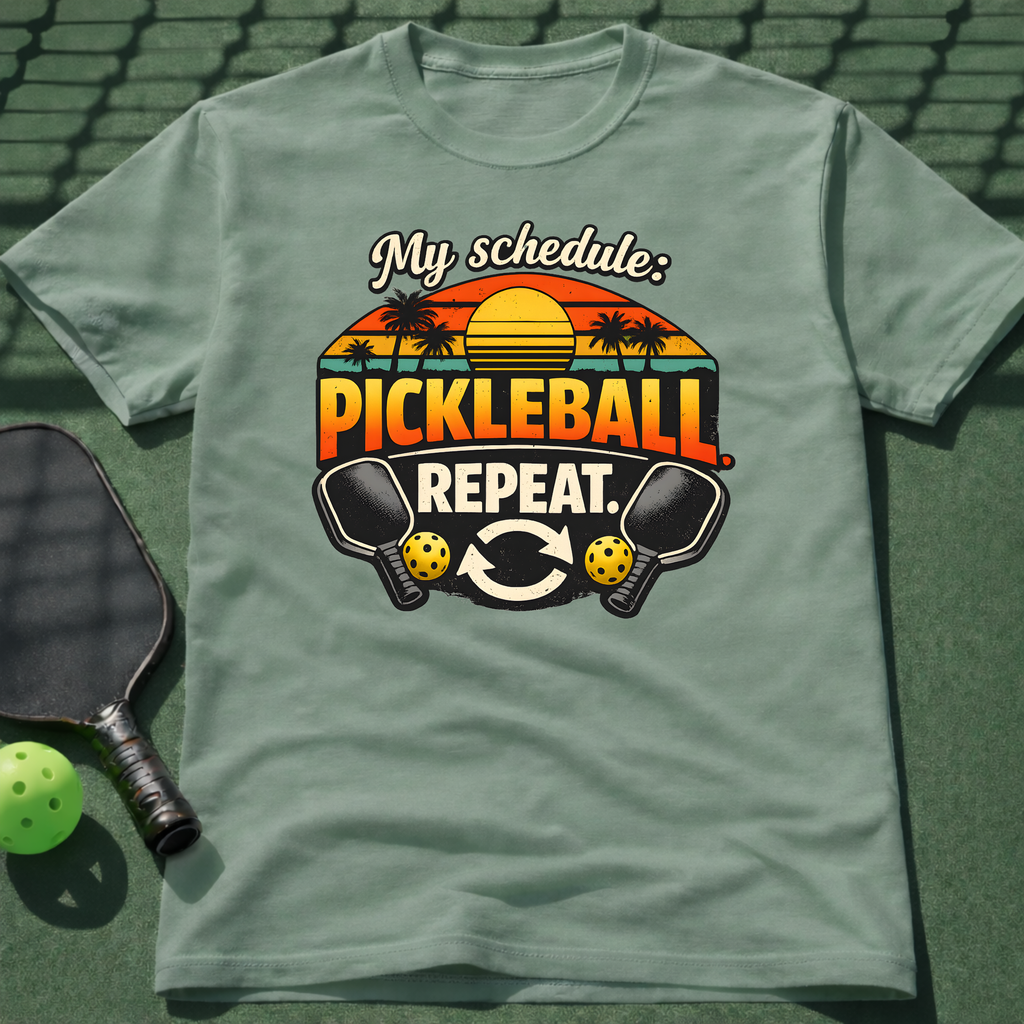 My Schedule: Pickleball.Repeat. T-Shirt