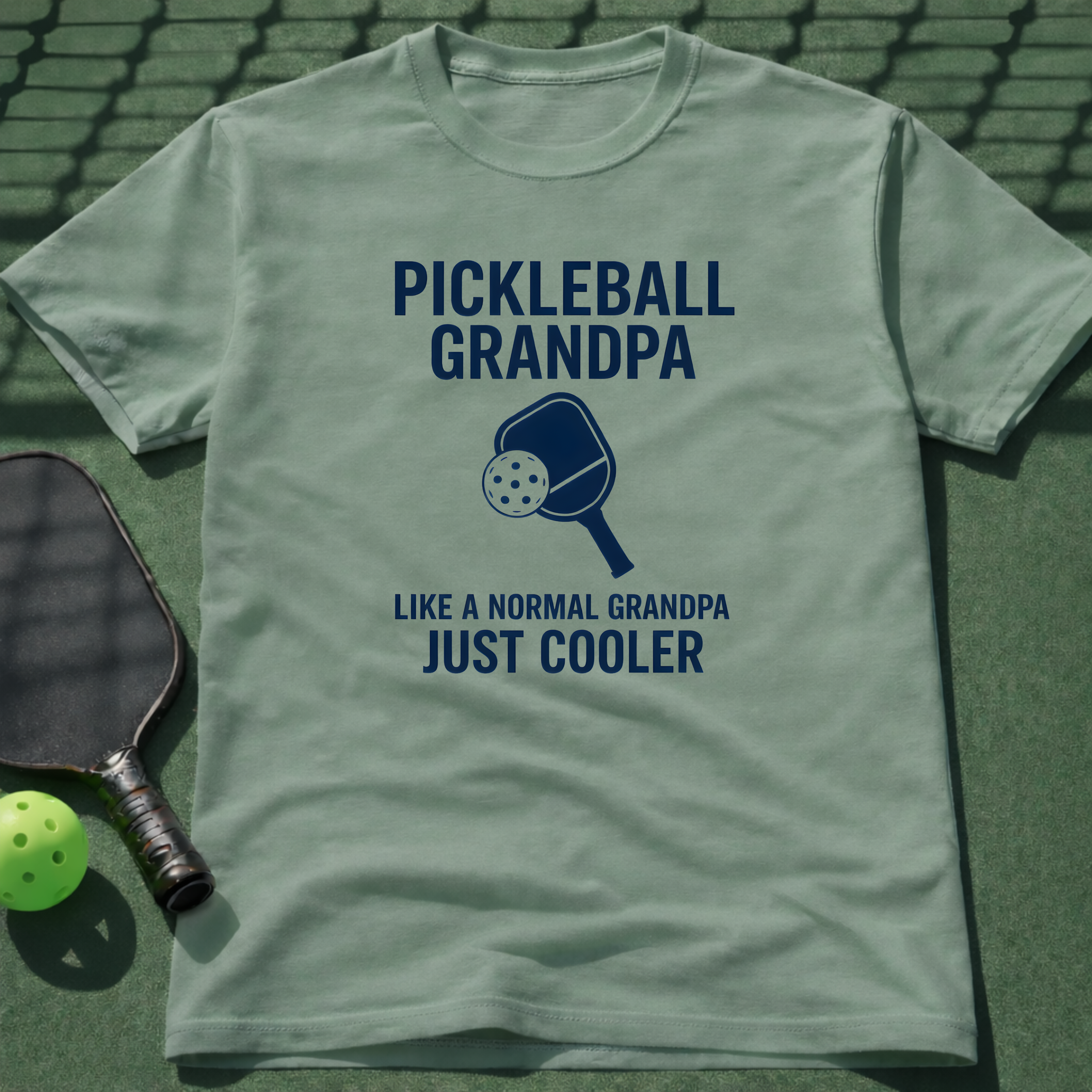 Pickleball Grandpa Just Like A Normal Grandpa But Cooler T-Shirt