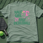 Half Girl Half Pickleball T-Shirt
