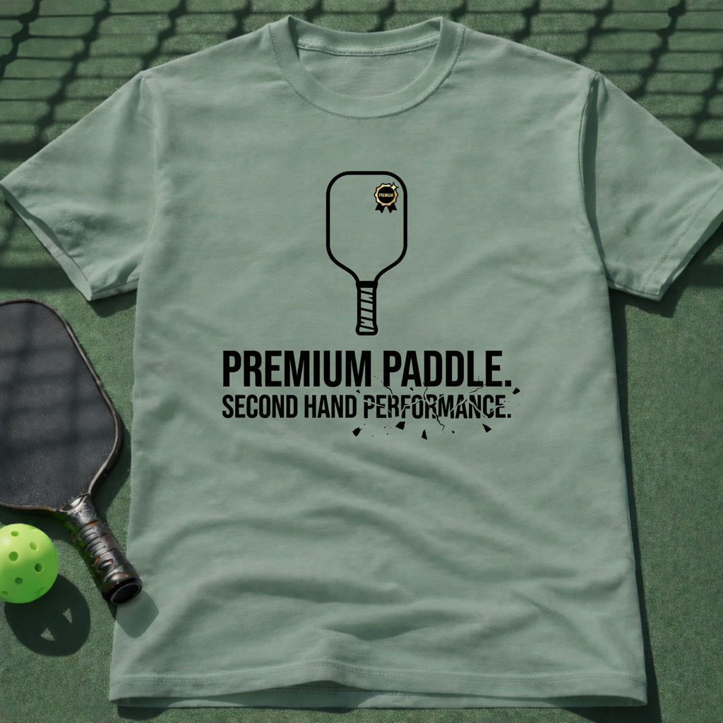 Premium Paddle. Second Hand Performance. T-Shirt