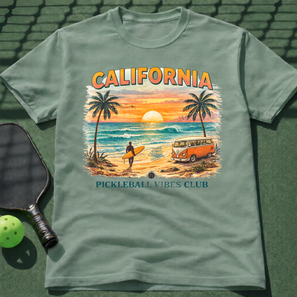 California Pickleball Vibes Club T-Shirt