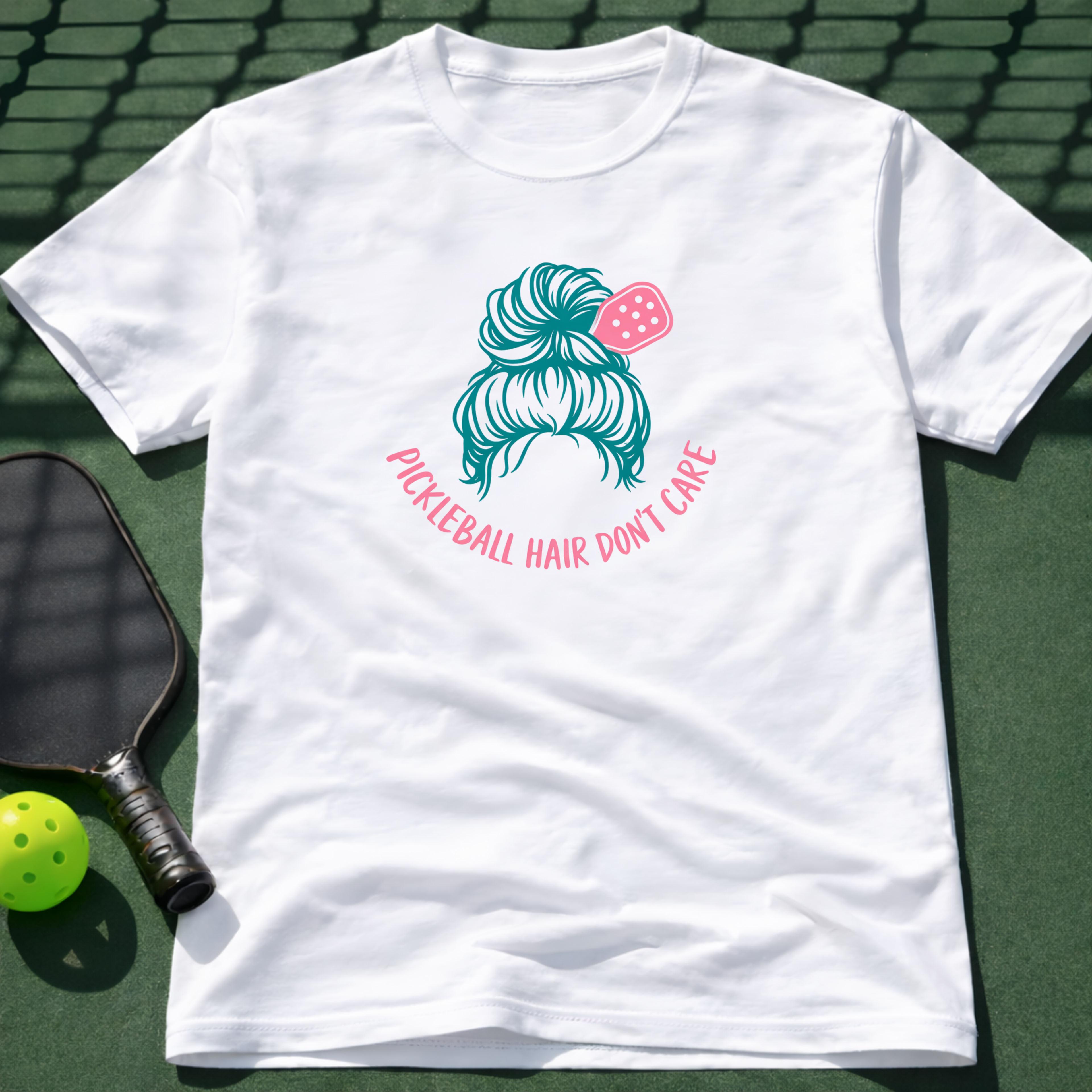 Pickleball Hair Don't Care T-Shirt