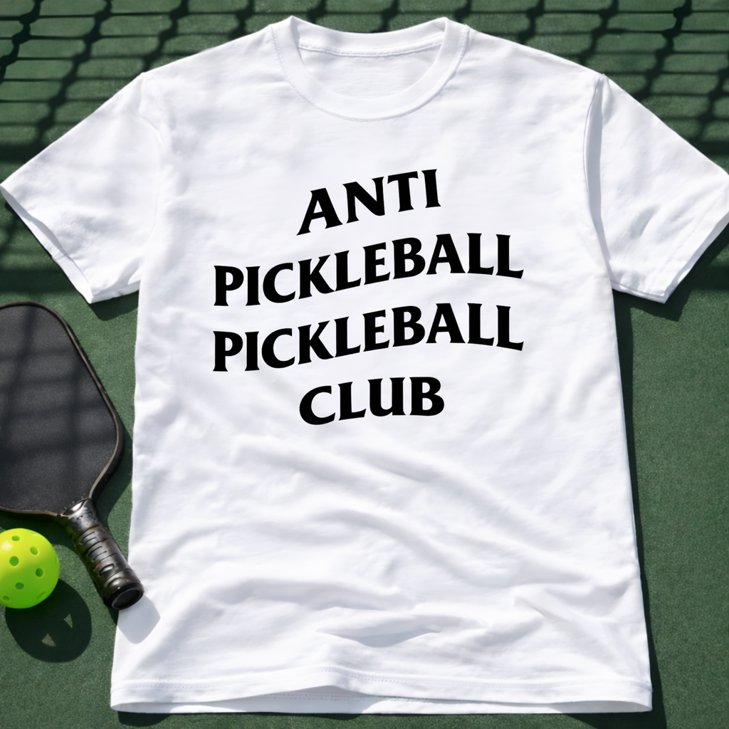 Anti Pickleball Pickleball Club T-Shirt