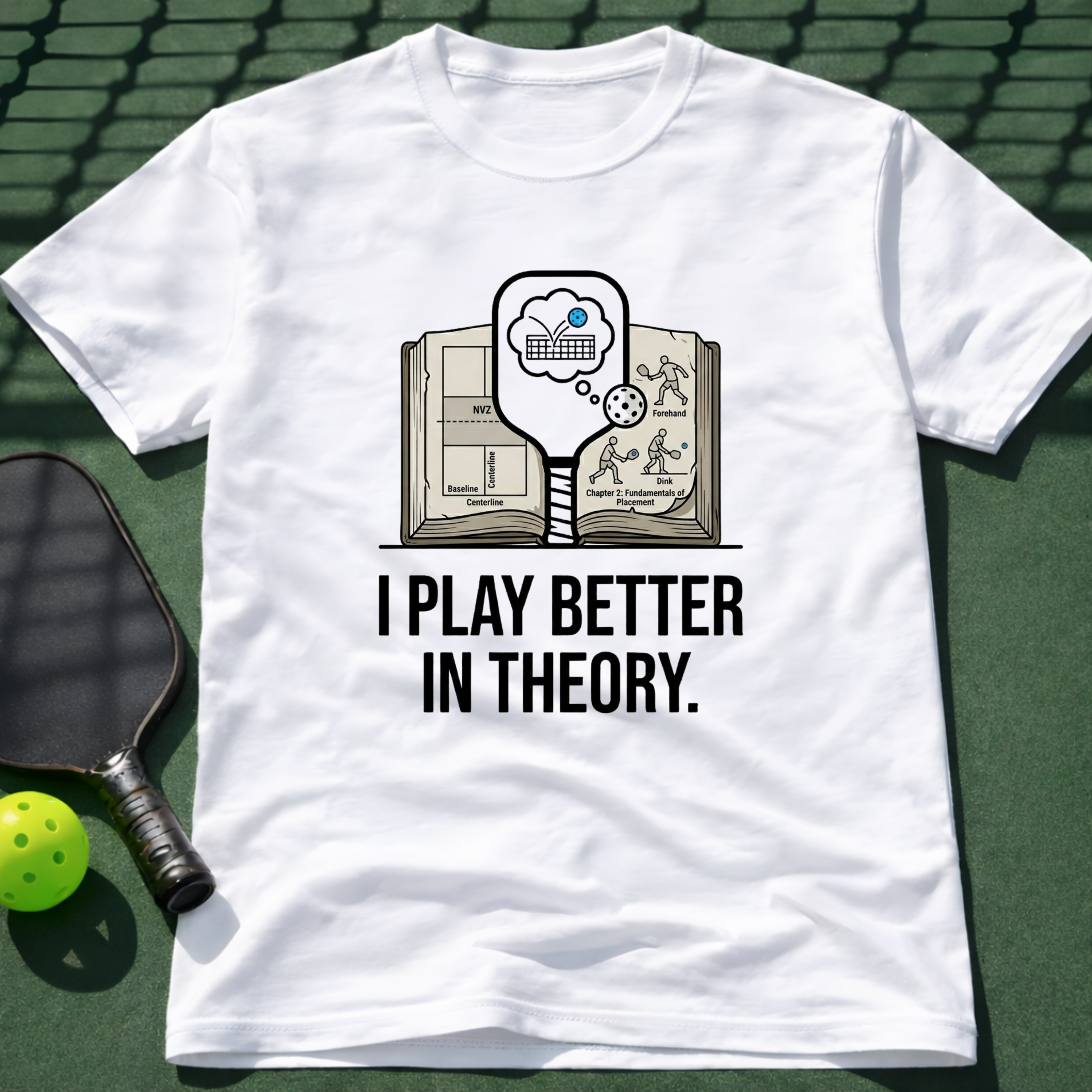 I Play Better In Theory. T-Shirt