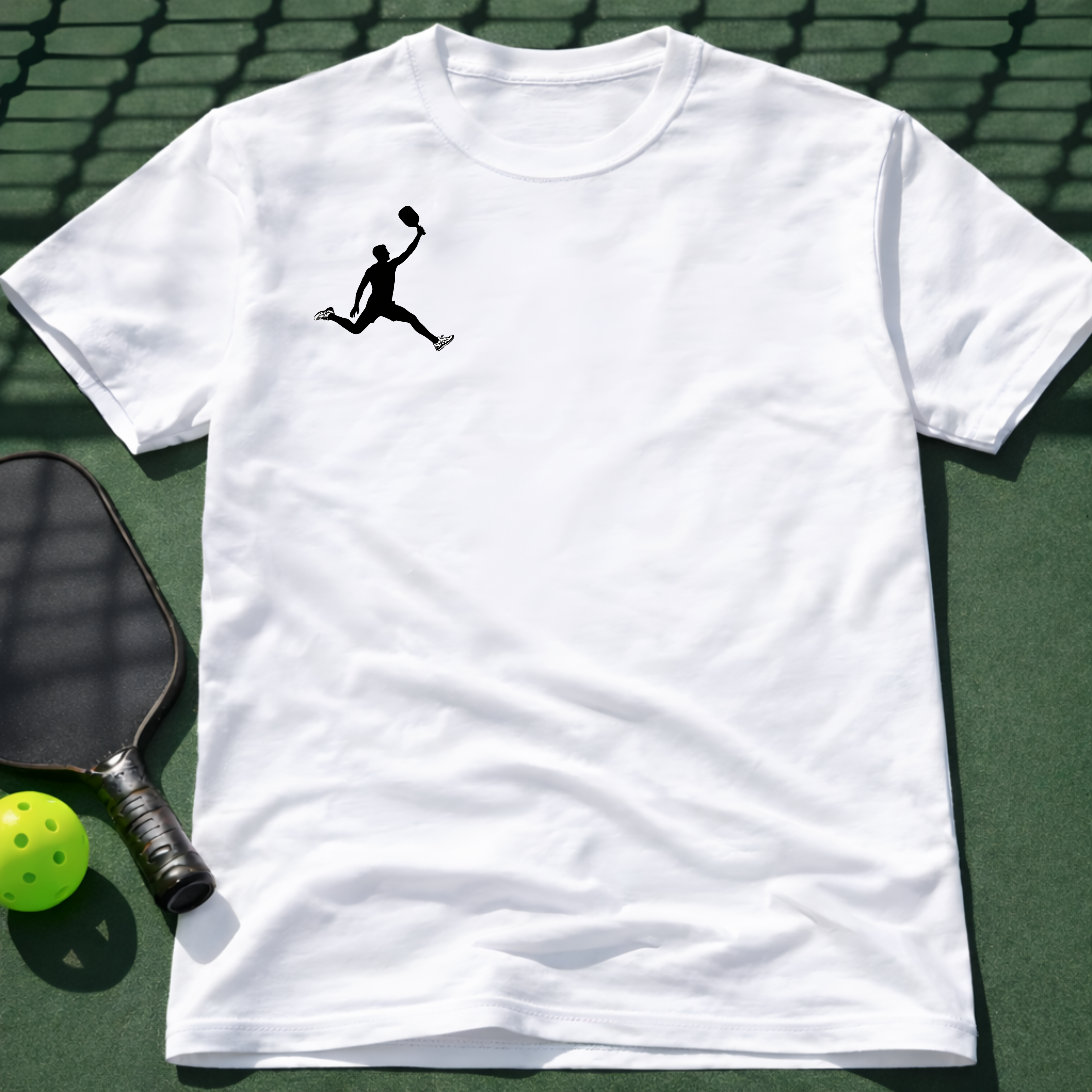 Pickleball Flight Man T-Shirt (Chest Print)