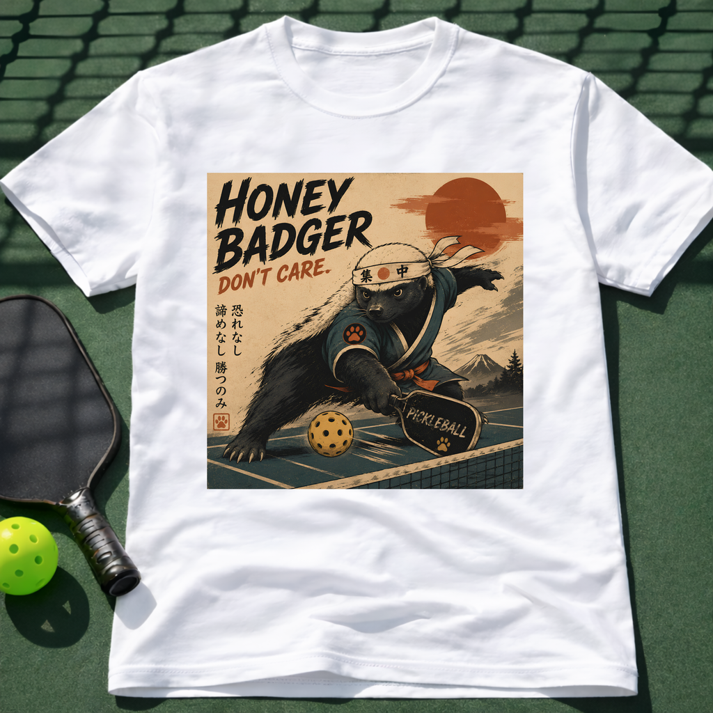 Vintage Japanese Honey Badger Pickleball T-Shirt