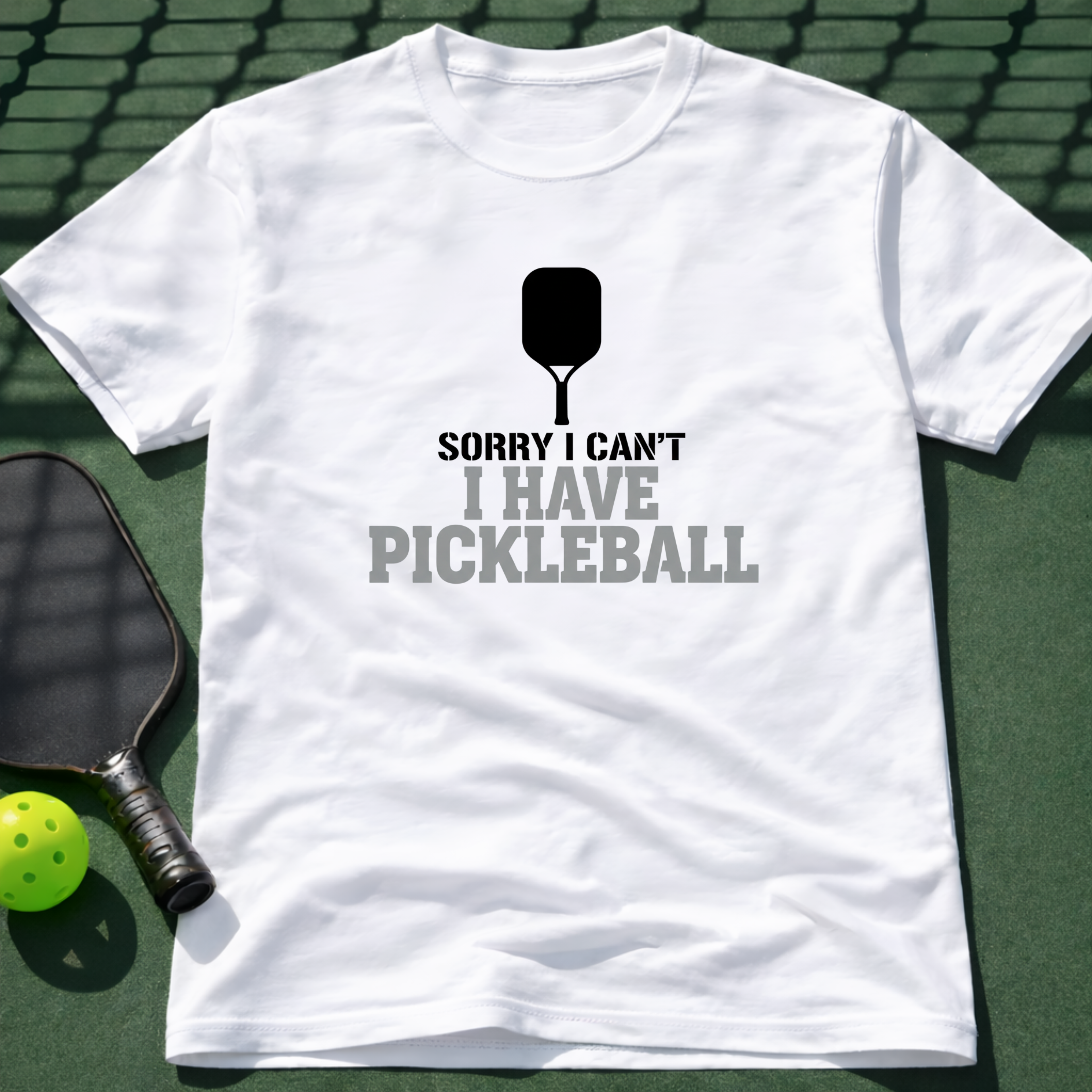 Sorry I Can't I Have Pickleball T-Shirt