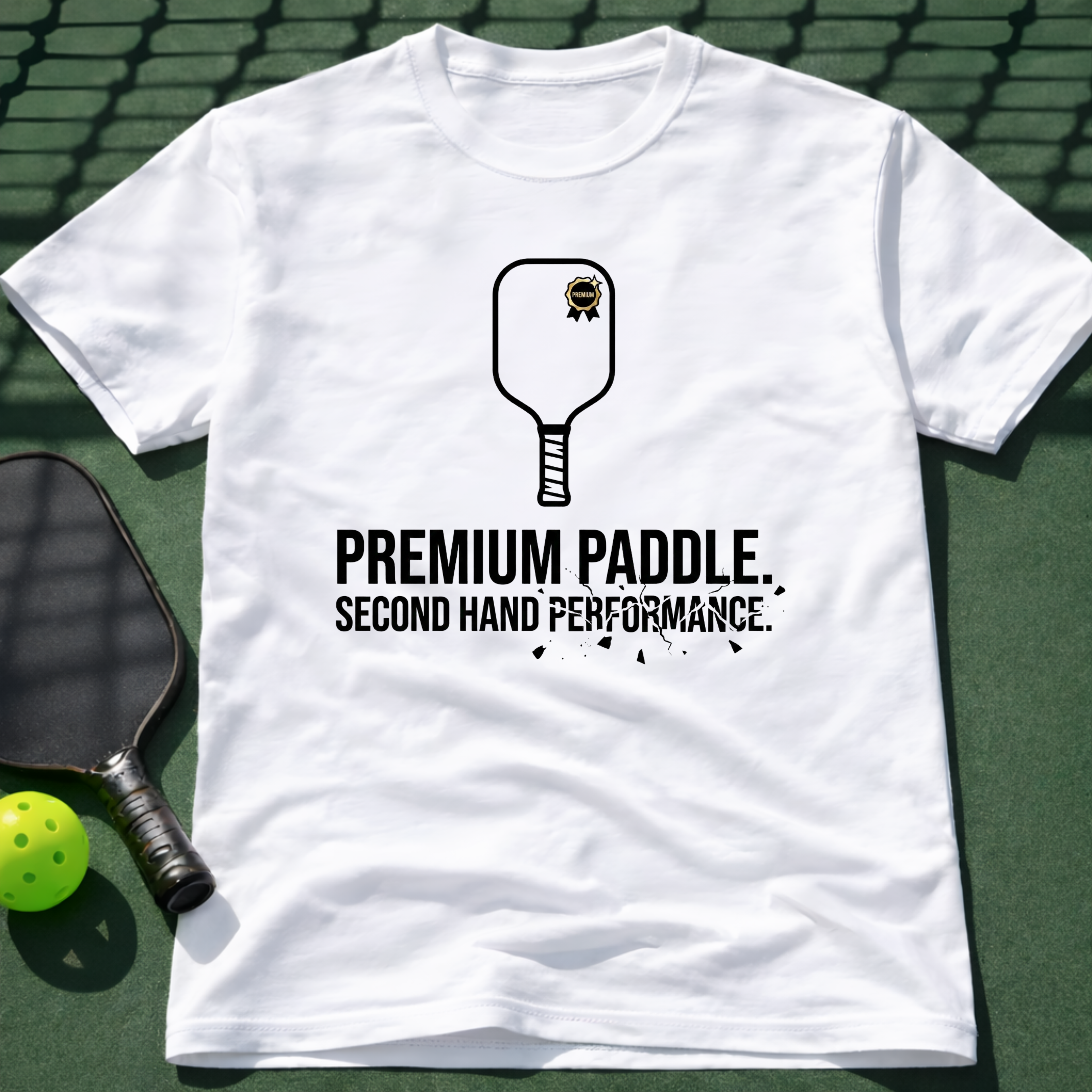 Premium Paddle. Second Hand Performance. T-Shirt