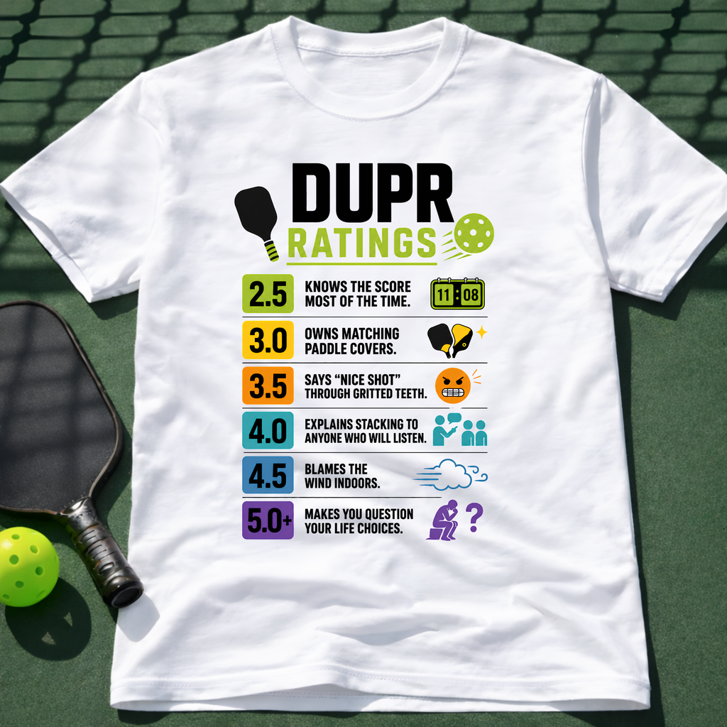 DUPR Ratings T-Shirt