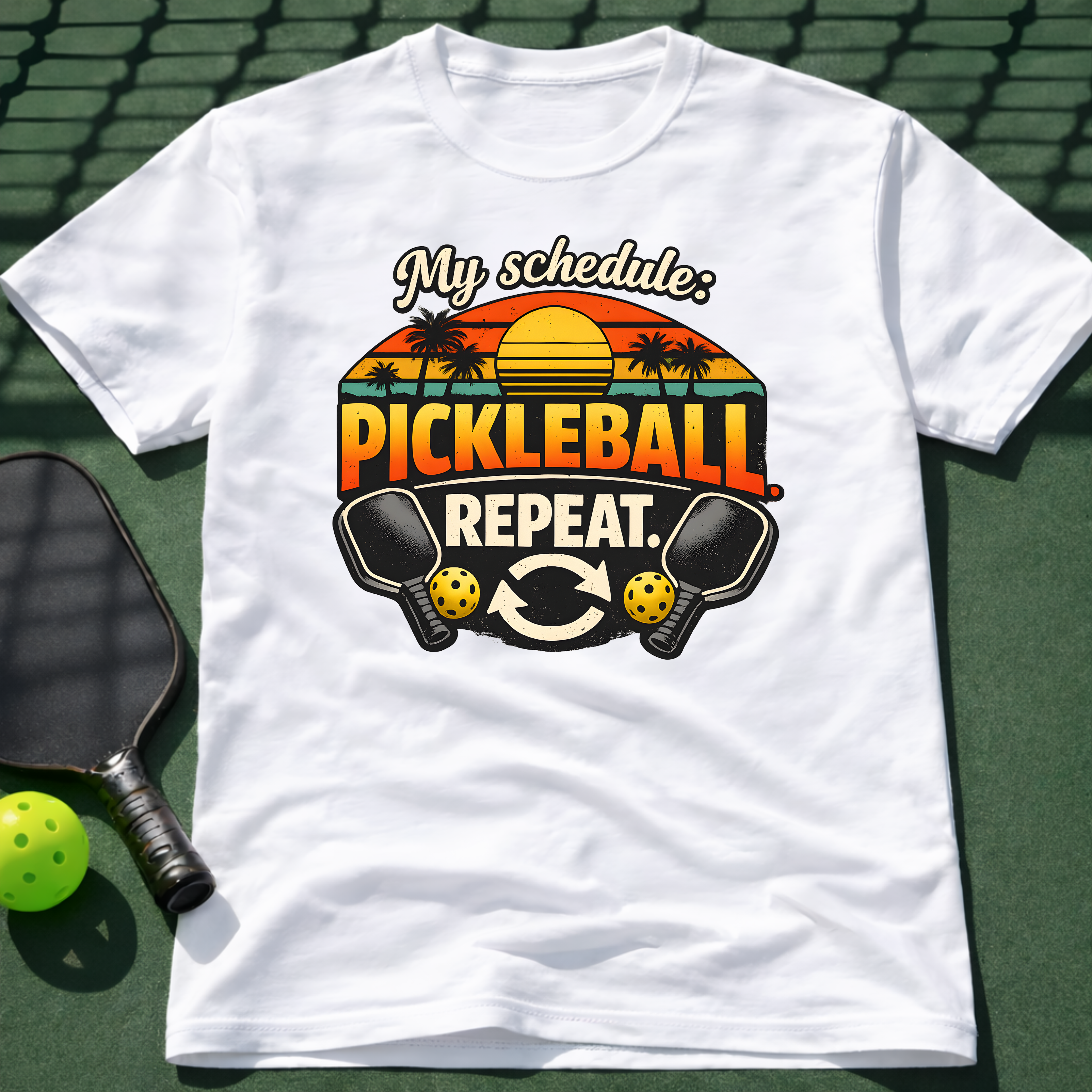 My Schedule: Pickleball.Repeat. T-Shirt