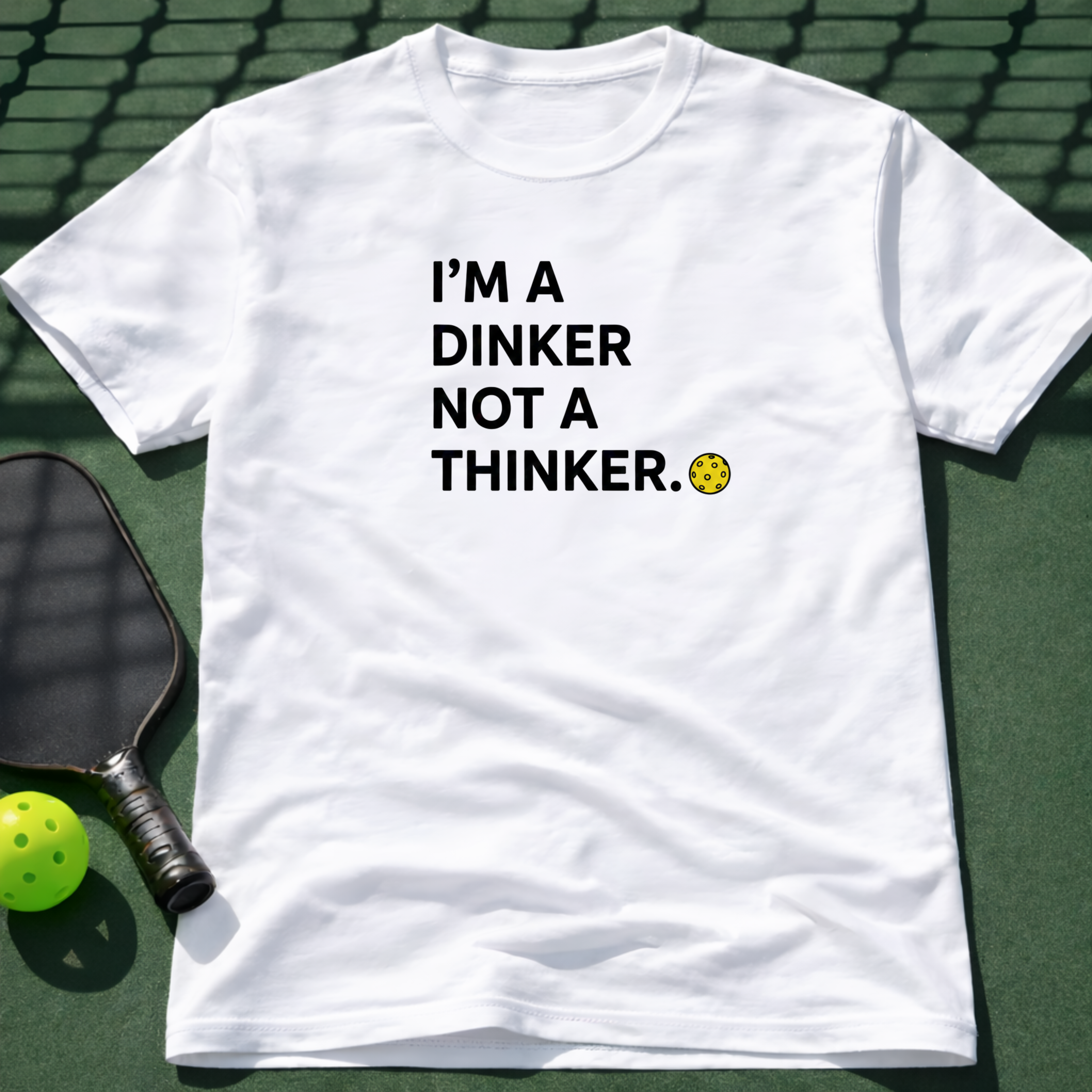 I'm A Dinker Not A Thinker. T-Shirt