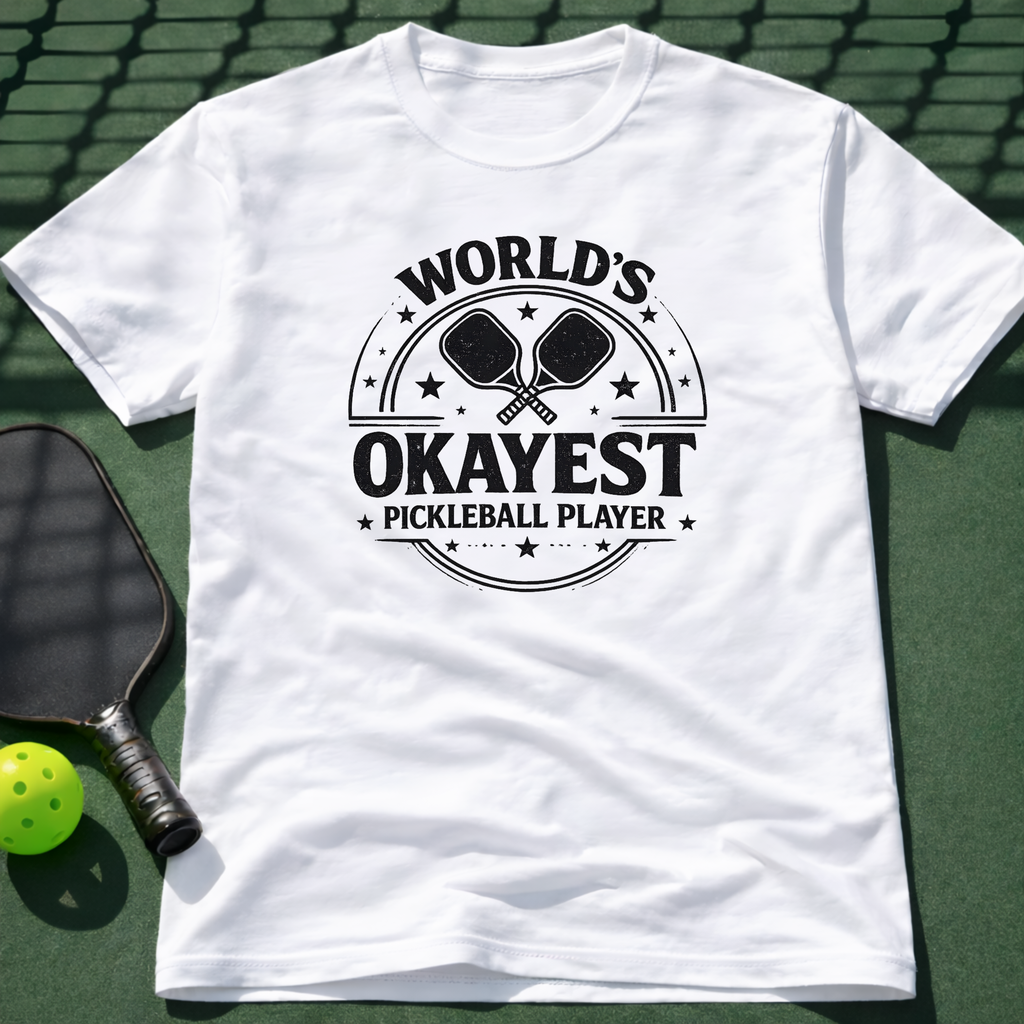 World's Okayest Pickleball Player T-Shirt