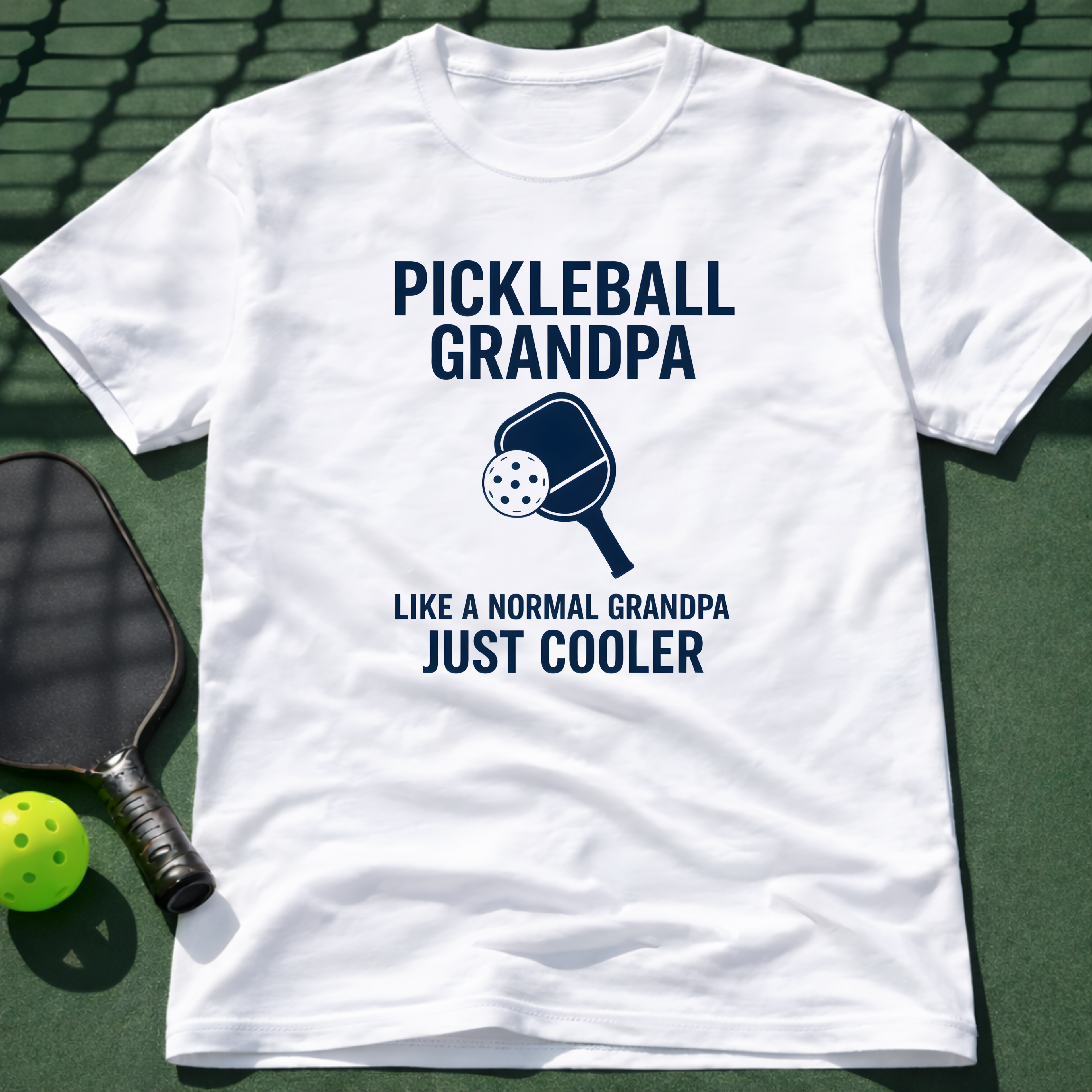 Pickleball Grandpa Just Like A Normal Grandpa But Cooler T-Shirt