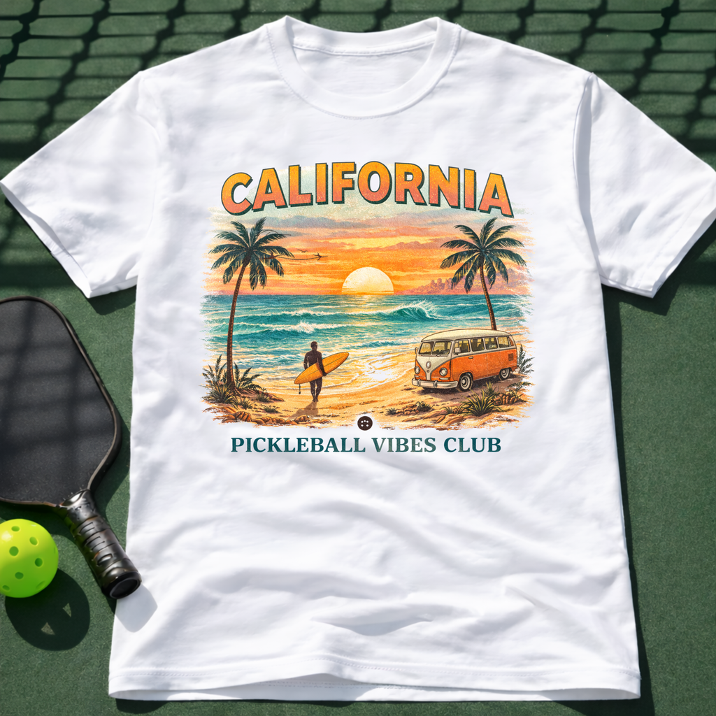 California Pickleball Vibes Club T-Shirt