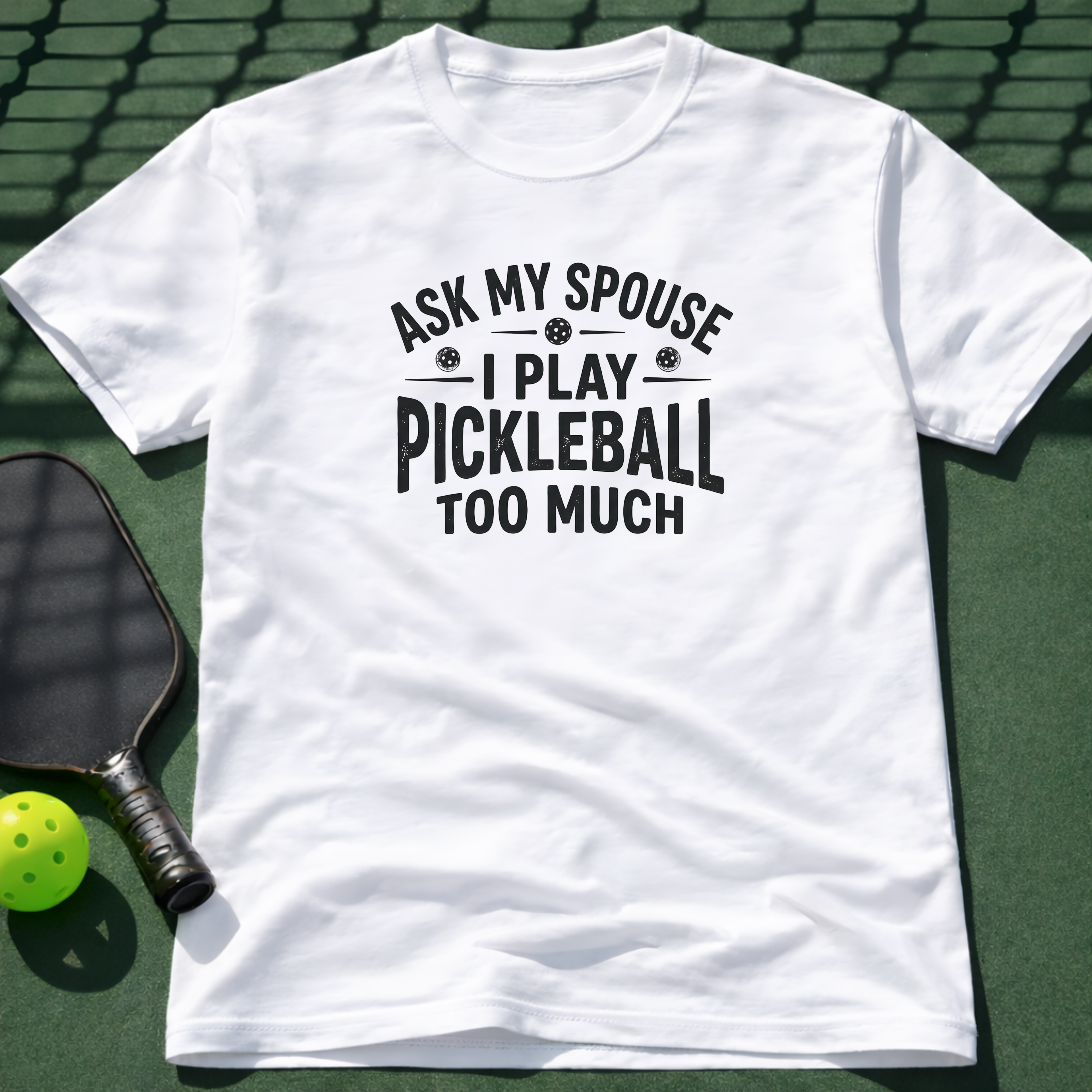 I Play Pickleball Too Much T-Shirt