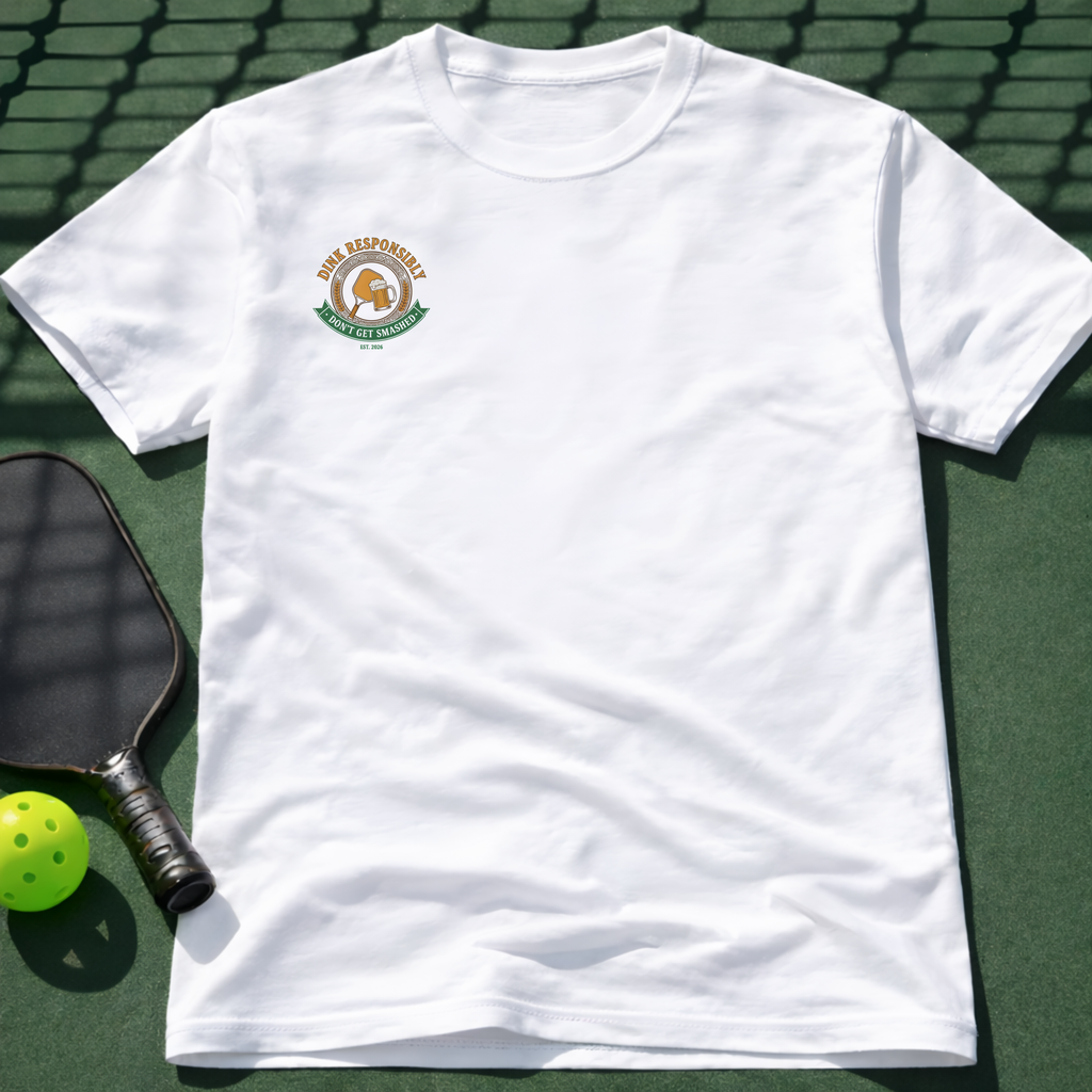 Dink Responsibly T-Shirt (Chest Print)